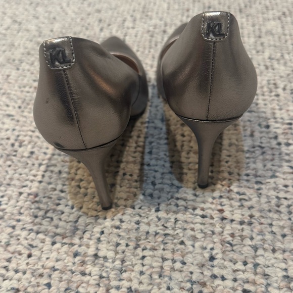 Karl Lagerfeld Silver Women's Heels - Picture 2 of 13